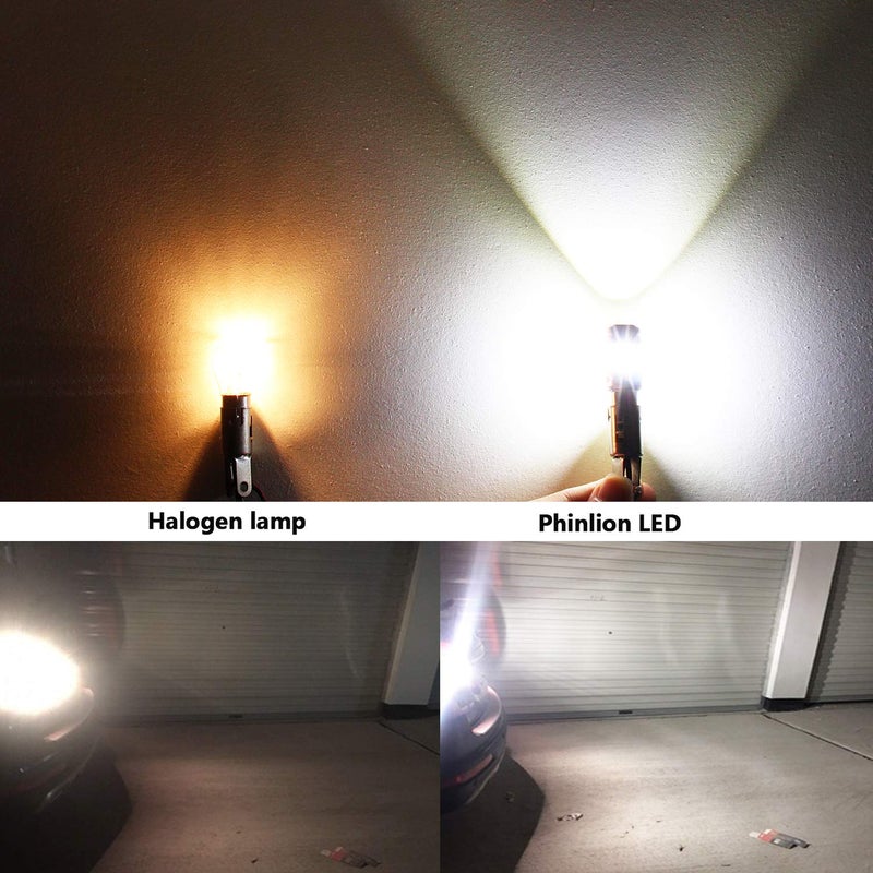 PHINLION 1156 LED Reverse Bulbs White, 3600 Lumens 500% Super Bright P21W BA15S 7506 1141 LED Backup Light Replacement with Projector for Car Truck RV Lawn Mower Tractor, Pack of 2 - Image 5
